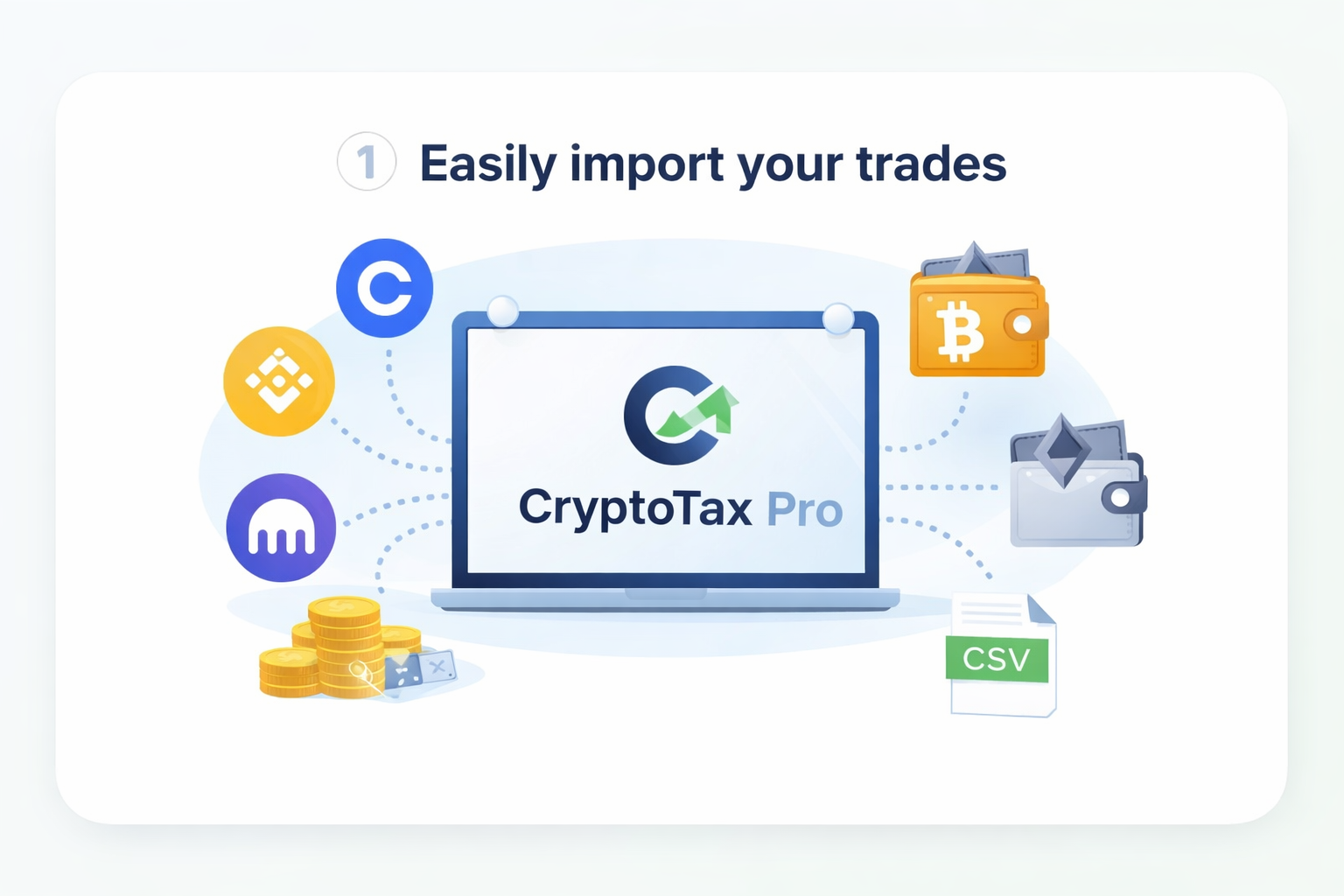 Import trades into CryptoTax Pro